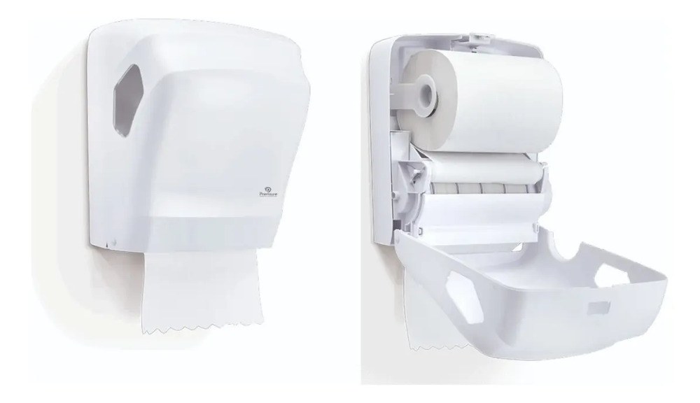 Dispenser Papel Toalha Bobina Toalheiro Puxa Corta Premisse