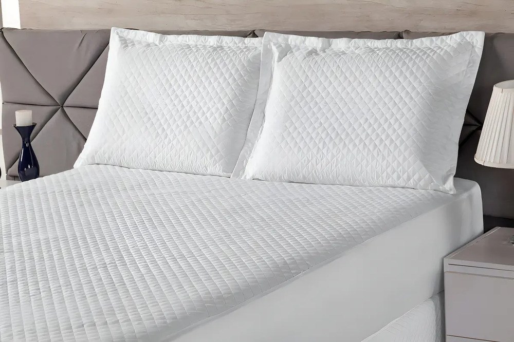 Protetor Para Colchão Super King Impermeável Cor Branco