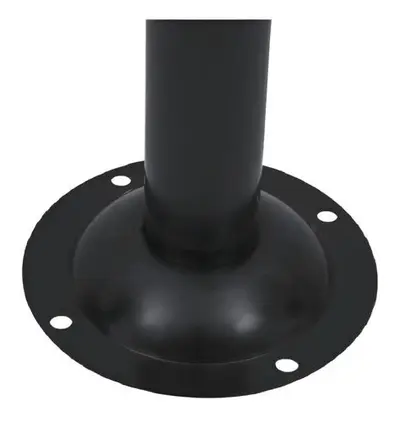 foto de Poste Iluminação Jardim 2,40m Preto Globo Lustres Luxo E27