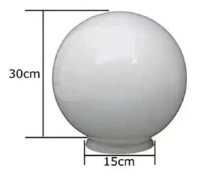 foto de Poste Iluminação Jardim 2,40m Preto Globo Lustres Luxo E27