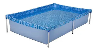 foto de Piscina Estrutural Portátil MOR 1000 Litros Montagem Rápida Infantil e Adulto Resistência Garantida