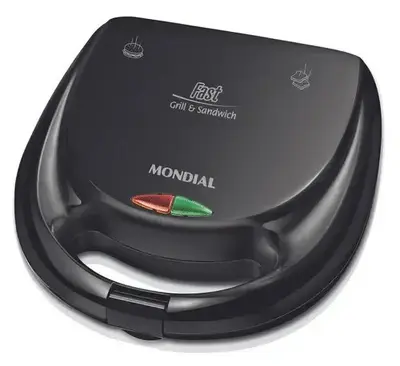 foto de Sanduicheira Fast Grill e Sandwich, Mondial, 750W - S-12