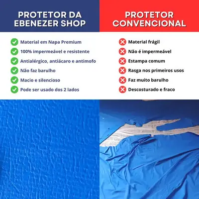 foto de Capa De Colchão Impermeável Hospitalar Antialérgico Solteiro