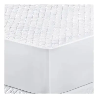 foto de Protetor de Colchão King Size Impermeável e Antiácaro Branco