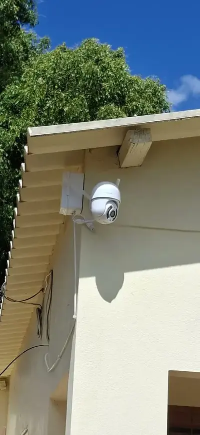 foto de Kit 2 Câmera Ip Inteligente Wifi Rotativa A8 App Yoosee 360º Cor Branco