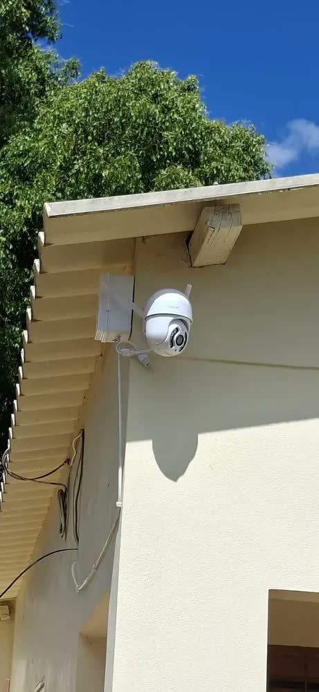 foto de Kit 2 Câmera Ip Inteligente Wifi Rotativa A8 App Yoosee 360º Cor Branco