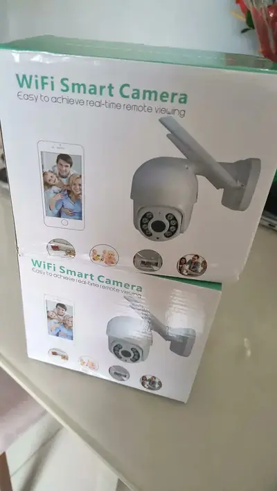 foto de Kit 2 Câmera Ip Inteligente Wifi Rotativa A8 App Yoosee 360º Cor Branco