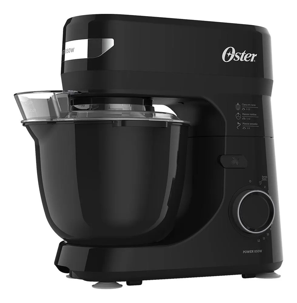 Batedeira Planetária 4L 220V 850W Black III Oster OBAT640