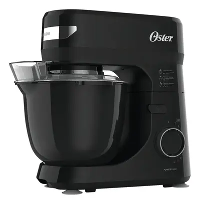 foto de Batedeira Planetária Black 12 Velocidade Obat640 Oster 850w Cor Preto/Inox