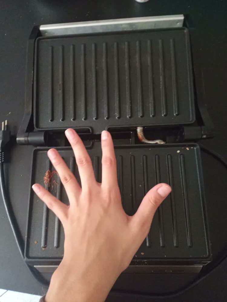 foto de Sanduicheira Grill Elétrica Press Misteira Abertura 180 Inox Cor Preto
