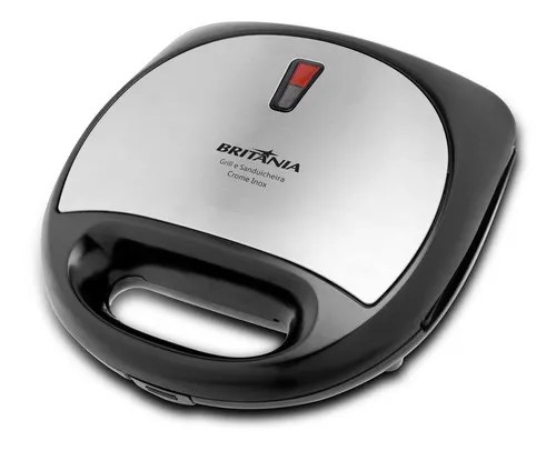 Grill E Sanduicheira Crome Inox 750w Britânia