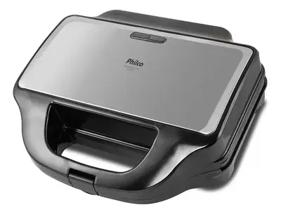 foto de Grill E Sanduicheira Philco Pgr17pi Chapas Removíveis 900w Cor Preto
