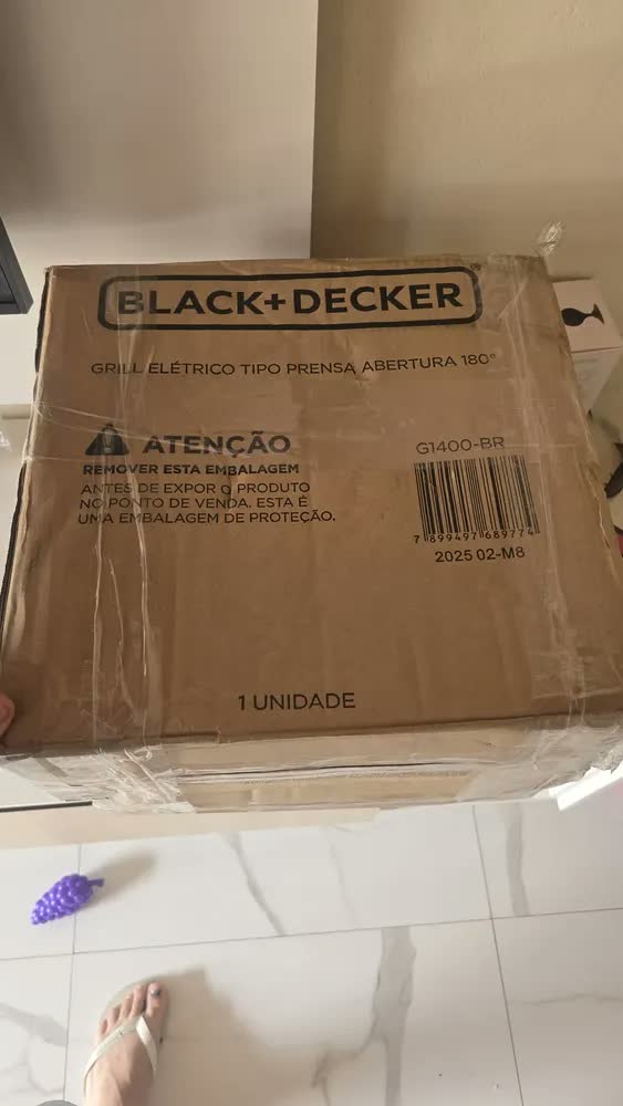 foto de Sanduicheira Grill Elétrica Black+Decker Gourmand G1400 Gris 1200W