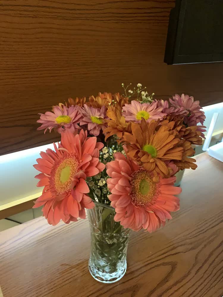 foto de Vaso De Vidro Grande 23cm Flores Decoração Sala Mesa Festas