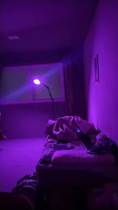 foto de Luminária De Piso Dapon FL0BK Abajur Articulada Pedestal De Chão Cor Preto