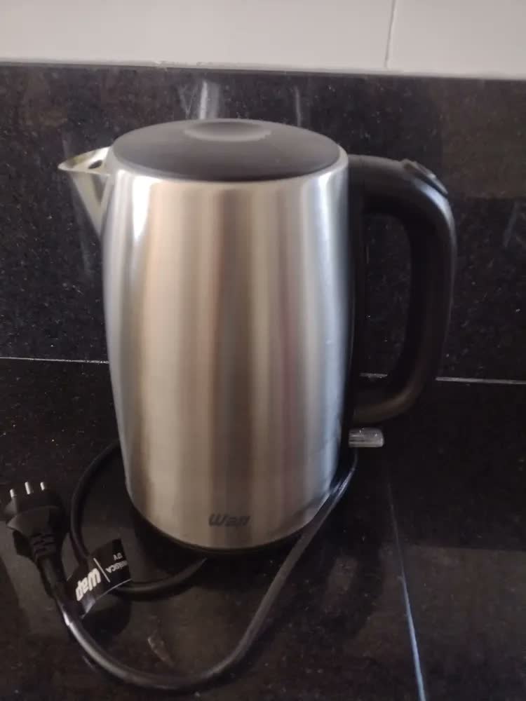 foto de Chaleira Elétrica WAP WCE1 Inox 1850W 1,7L com Indicador de Nível de Água