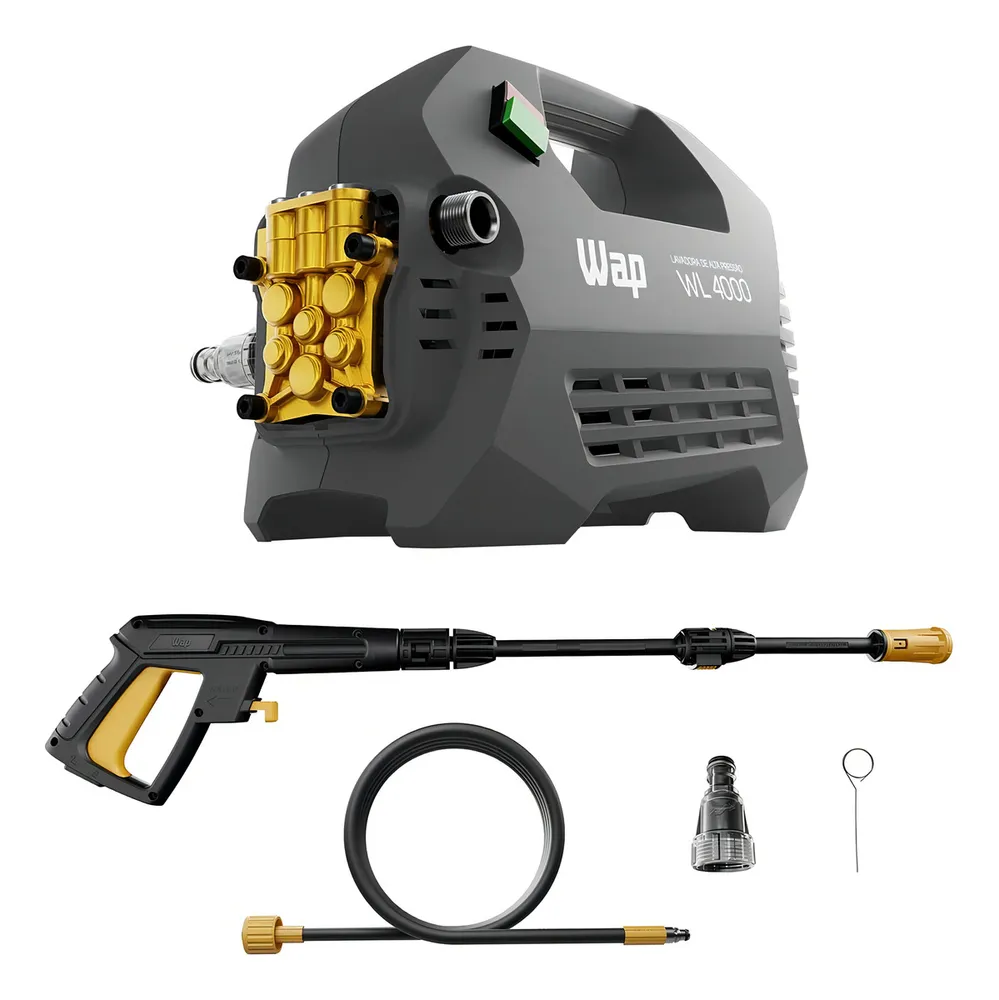 Lavadora de Alta Pressão WAP WL 4000 2000W Vazão 420L/h 1950 PSI