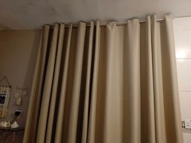 foto de Cortina Blackout Em Tecido 6,00x2,80 Corta Luz Avelã