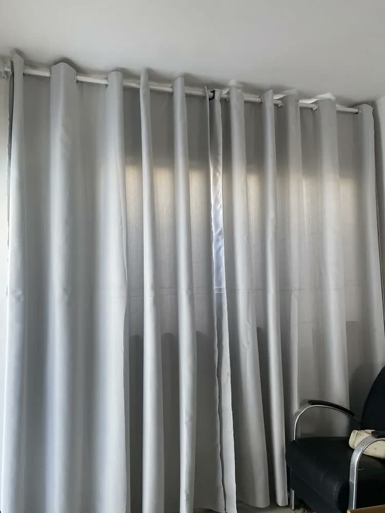 foto de Cortina Blackout Em Tecido 6,00x2,80 Corta Luz Avelã