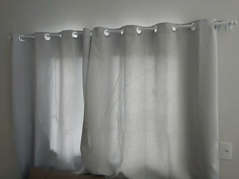 foto de Cortina Blackout 2x1,8m Gabi Pires Liso Para Quarto