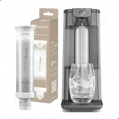 foto de Kit 2 Refil De Água Acqua Pure Electrolux Pe12a Pe12b Pe12g PC01X, Cor Marrom-claro