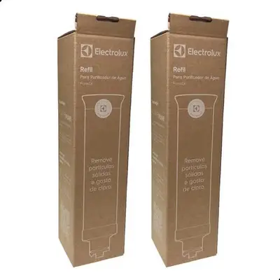 foto de Kit 2 Refil De Água Acqua Pure Electrolux Pe12a Pe12b Pe12g PC01X, Cor Marrom-claro