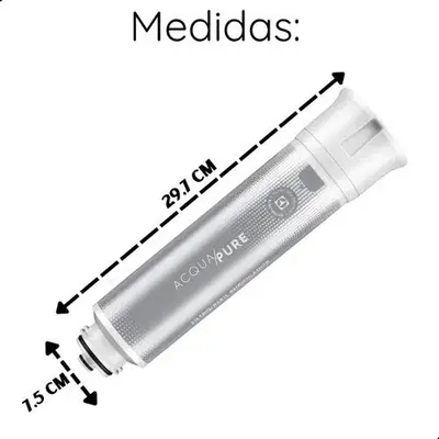foto de Kit 2 Refil De Água Acqua Pure Electrolux Pe12a Pe12b Pe12g PC01X, Cor Marrom-claro
