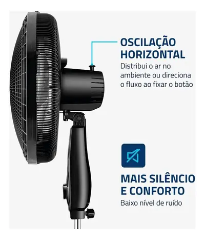 foto de Ventilador de Coluna 40cm Super Power VSP40C 6 Pás 3 Velocidades Mondial