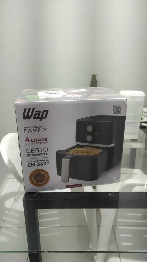 foto de Fritadeira Elétrica Wap Air Fryer Family 4l Antiaderente E Com Desligamento Automático 1500w