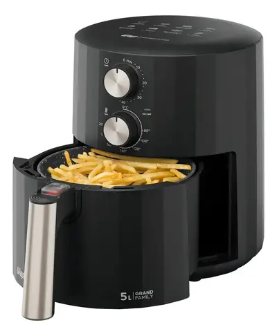 foto de Fritadeira Elétrica Antiaderente WAP Air Fryer Grand Family 5 Litros 1500W