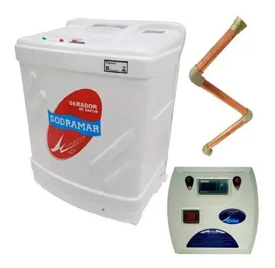 foto de Gerador Vapor C/ Quadro Digital E Kit Instalação Sodramar