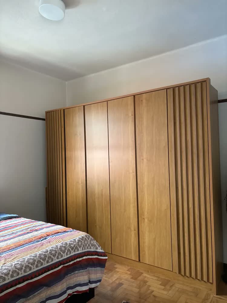 foto de Guarda Roupa Casal Ripado 6 Portas 6 Gavetas 275cm Espresso