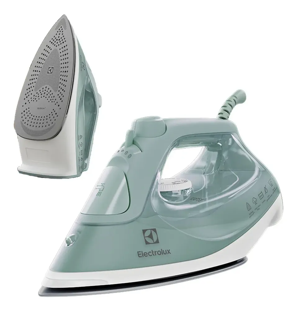 FERRO ELECTROLUX DE PASSAR A VAPOR E SECO EXPERIENCE COM POWERVAPOUR VERDE CLARO ESI51
