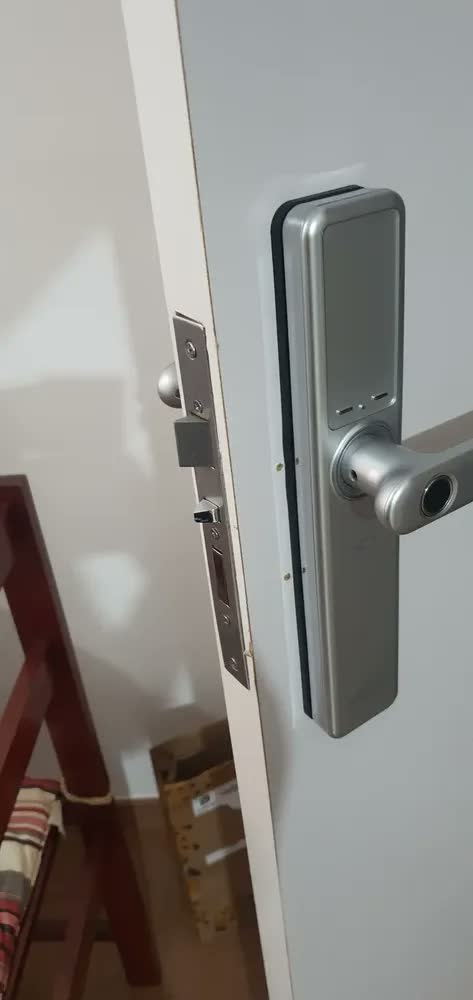 foto de Fechadura Smart De Embutir Ifr 7000 Com Maçaneta Intelbras
