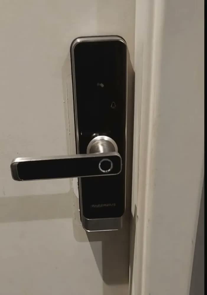 foto de Fechadura Eletrônica Inteligente Wifi Novadigital Biometria Digital App Senha Cartão Magnético Touch Automação Tuya Smart Life Preta