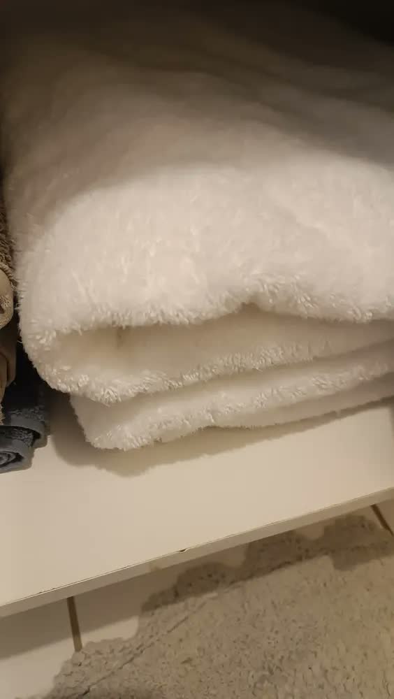 foto de Toalha De Banho Gigante Karsten Unika Algodão 86x150 Cor Branco