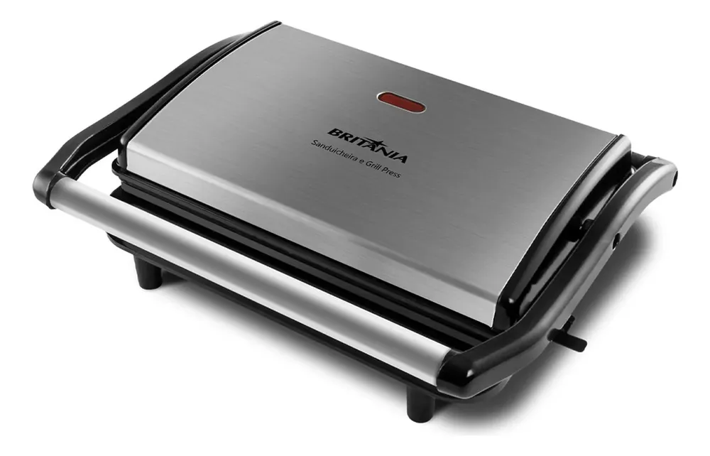 foto de Sanduicheira elétrica Britânia Press BGR27I cor preto inox