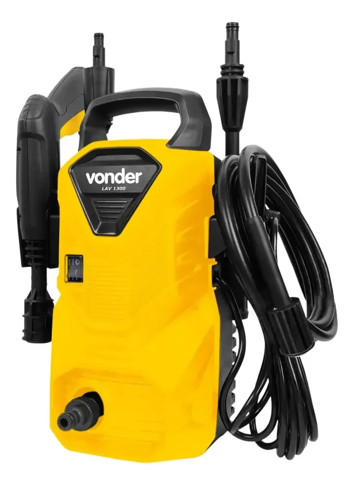 foto de Lavadora De Alta Pressão 1300 Libras - Vonder Cor Amarelo Frequência 60 Hz