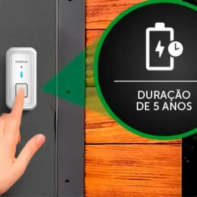 foto de Campainha Sem Fio Cib 101 Intelbras Alcance Até 100 Metros
