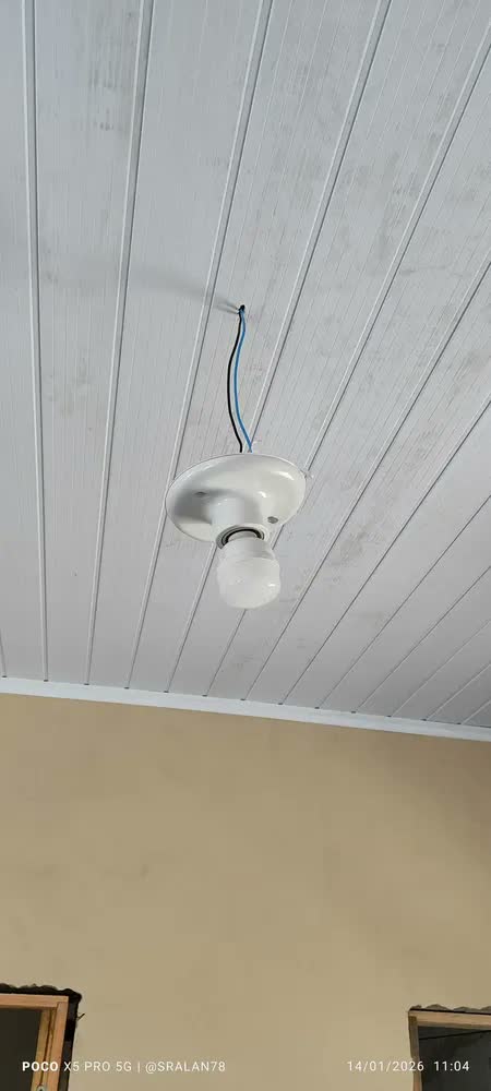 foto de 2 Plafon Simples Suporte Lâmpadas Bocal Cerâmico E27