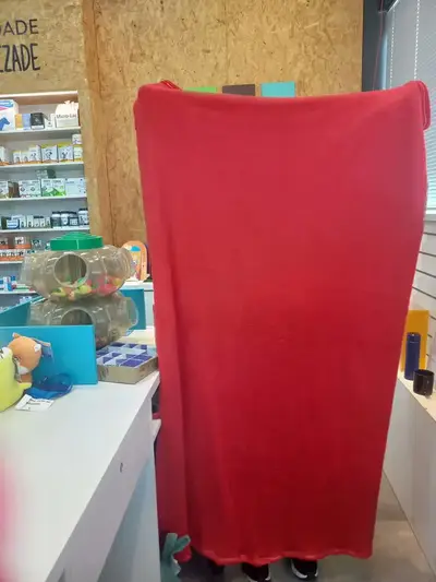 foto de Cobertor Life Tex II Casal Microfibra Vermelho Liso 200x180cm
