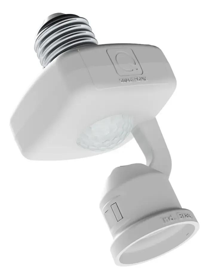 foto de Sensor de Presença Qualitronix com Fotocélula E27 Branco 360°