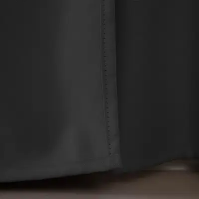 foto de Cortina 4,00x2,80 Metros Blackout Blecaute Preto Corta Luz Em Tecido Grosso Para Quarto E Sala Texfine