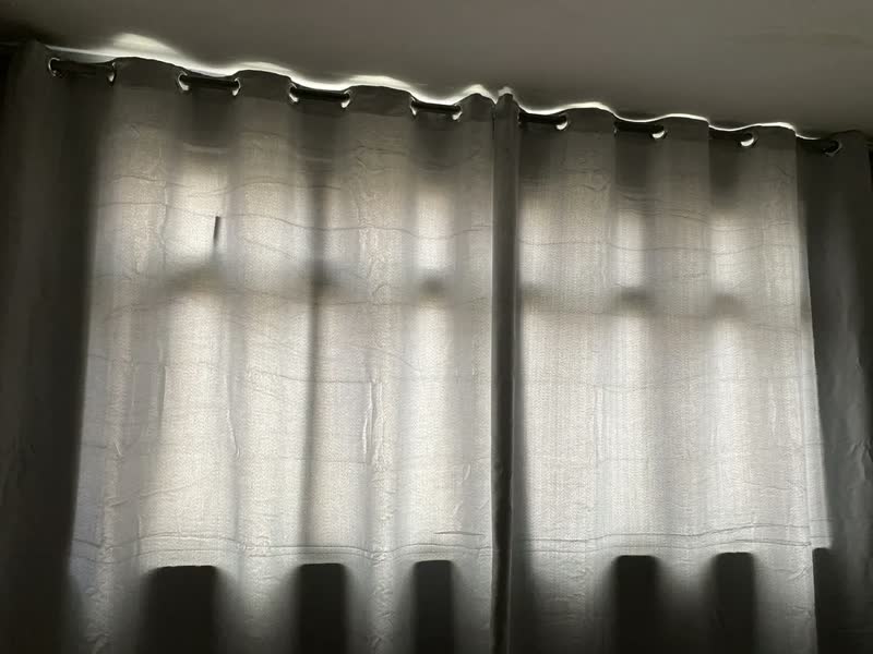 foto de Cortina 3,00x2,80 Metros Blackout Blecaute Preto Corta Luz Em Tecido Grosso Para Quarto E Sala Casa Laura Enxovais