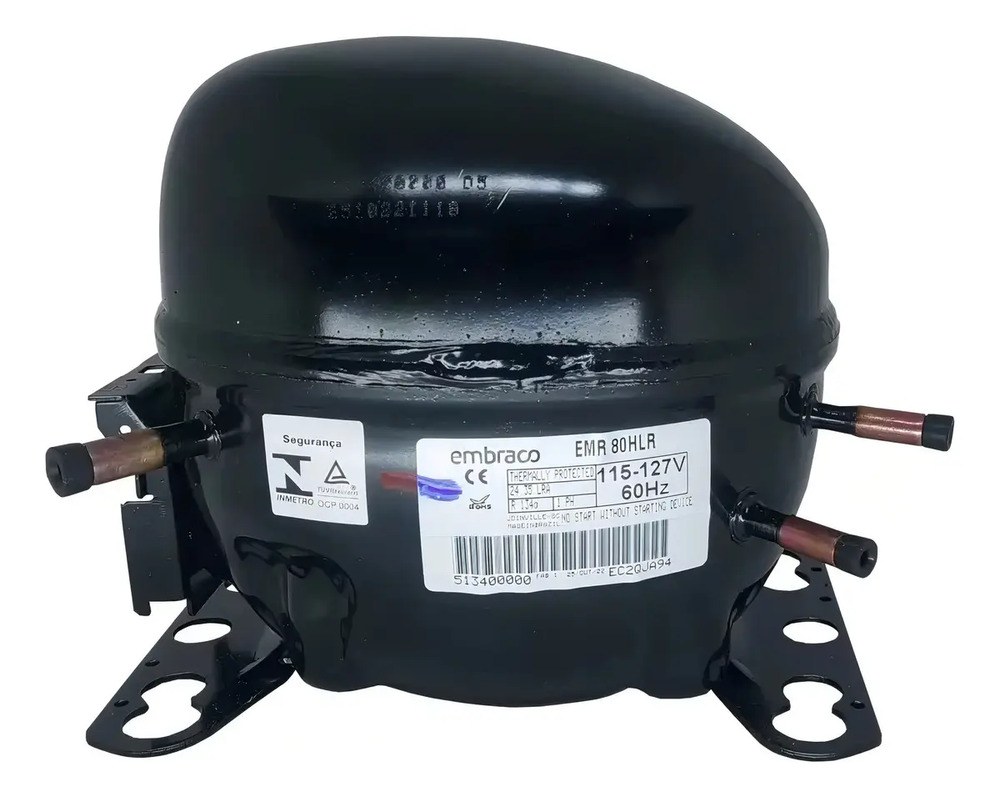Compressor Embraco EMR80HLR 1/4+ R134A para Geladeira e Freezer
