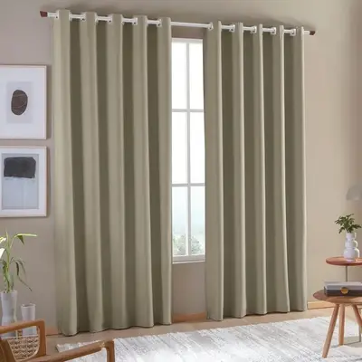 foto de Cortina Blackout 100% 2,80x2,30 Corta Luz Sala Quarto