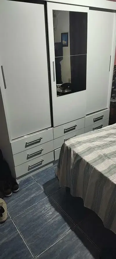 foto de Guarda Roupa Casal Capri 3 Portas Correr 9 Gav C/ Espelho