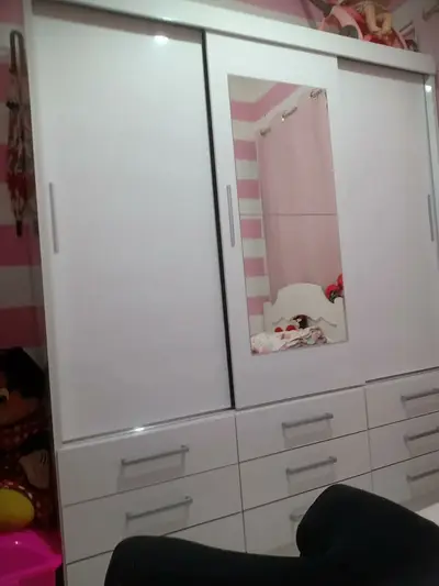 foto de Guarda Roupa Casal Capri 3 Portas Correr 9 Gav C/ Espelho