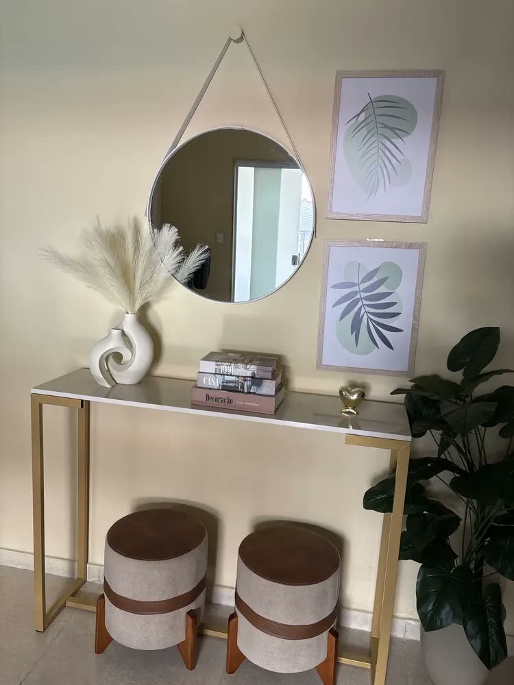 foto de Quadro Decorativo Boho Botânico Folhas Sala  Quarto Casal