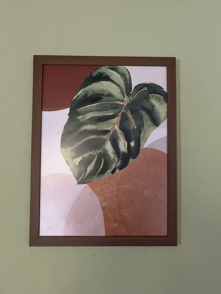 foto de Quadro Decorativo Boho Botânico Gold Para Sala Quarto Casal